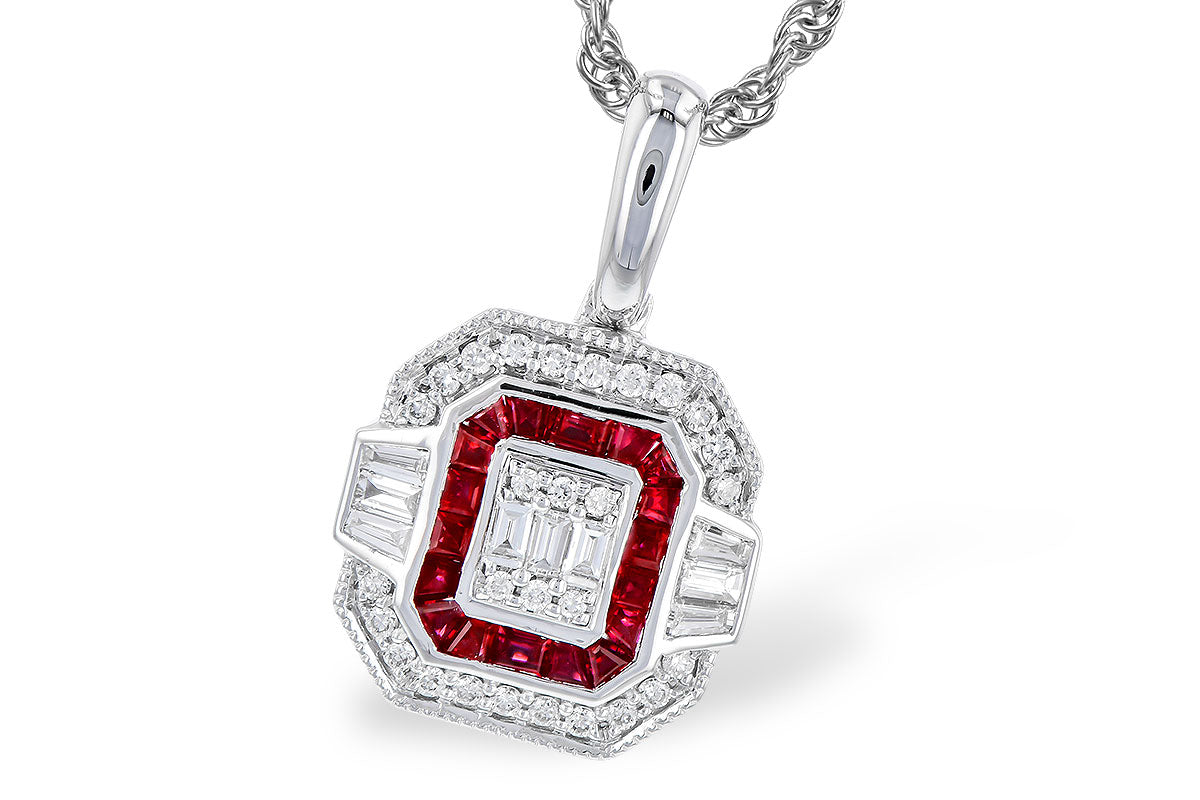 Ruby and Diamond Pendant