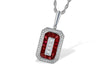 Allison-Kaufman Ruby and Diamond Pendant